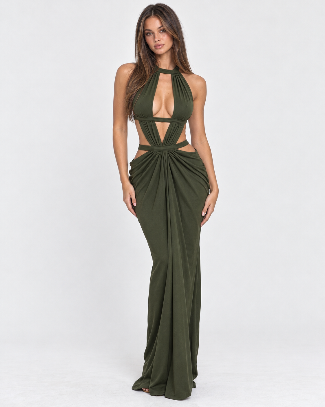 Cut Above Halter Maxi Dress – 14