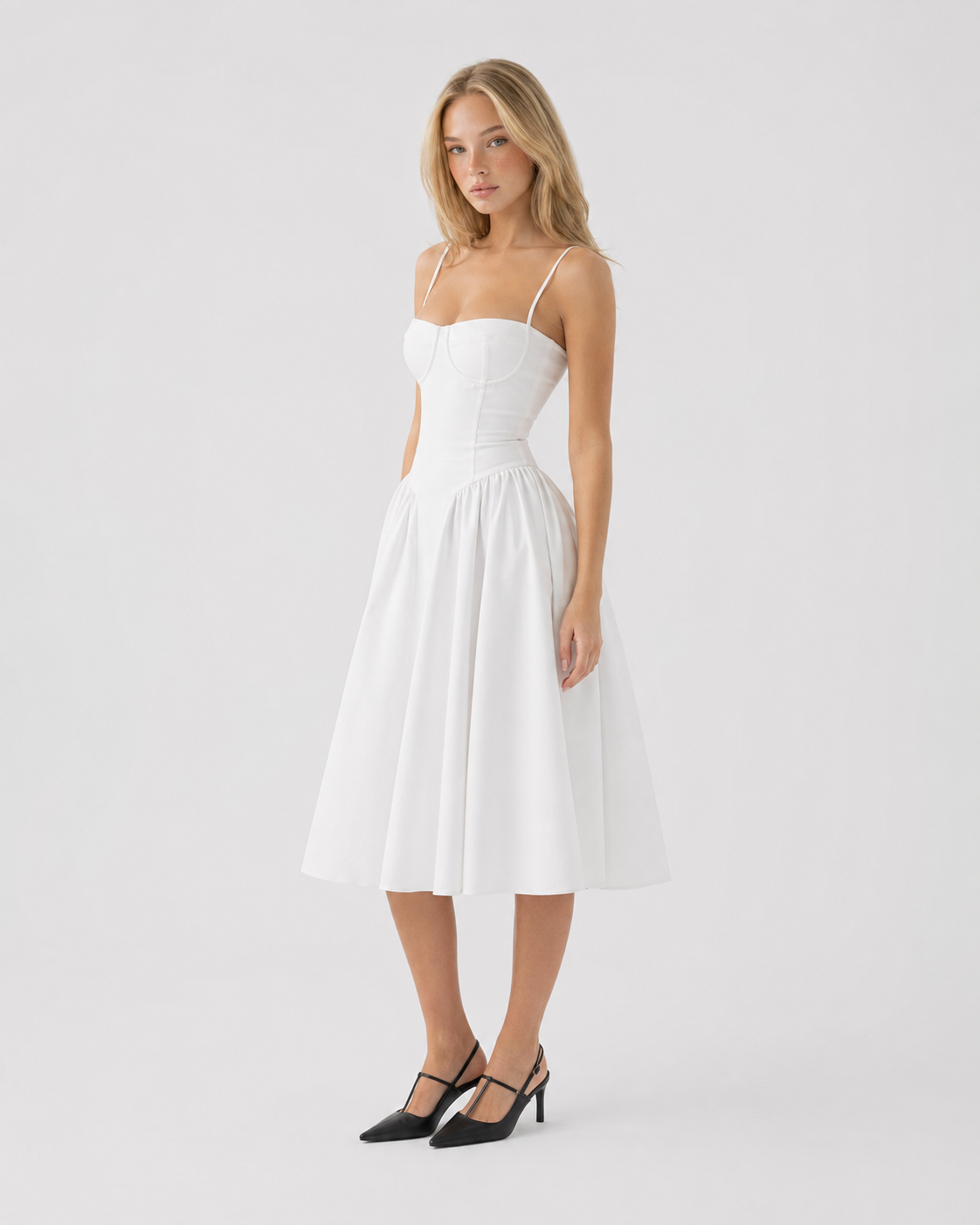 Slow Waltz Corset Midi Dress – 10