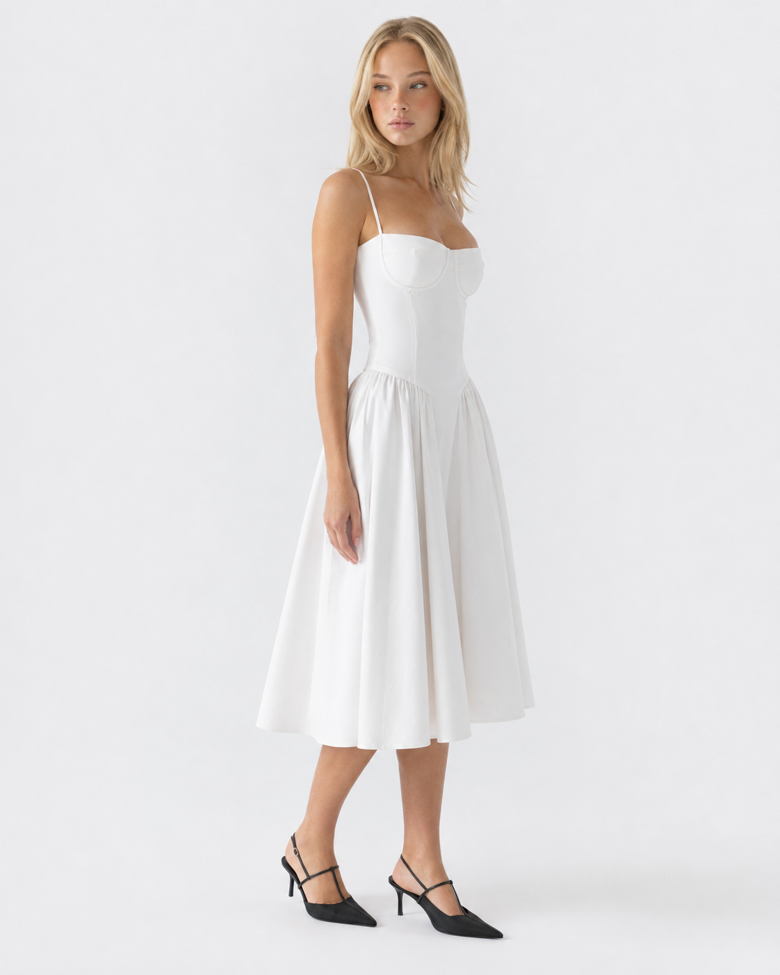 Slow Waltz Corset Midi Dress – 12