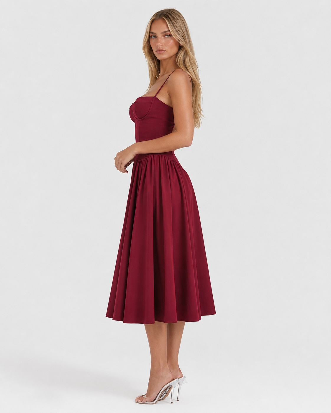 Slow Waltz Corset Midi Dress – 25