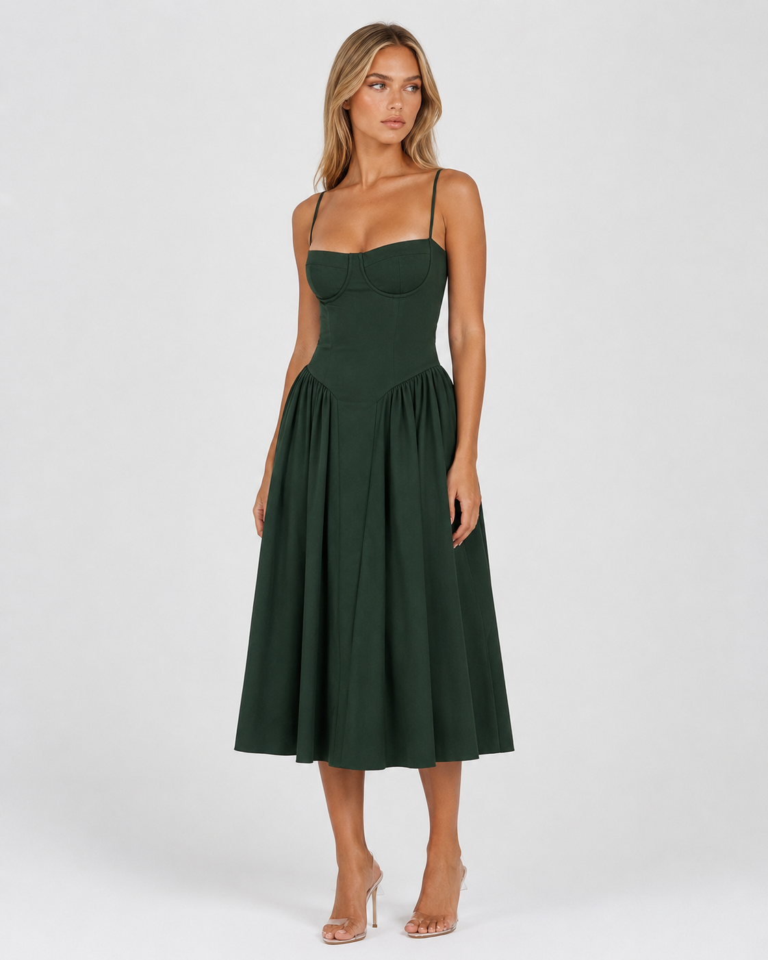 Slow Waltz Corset Midi Dress – 34