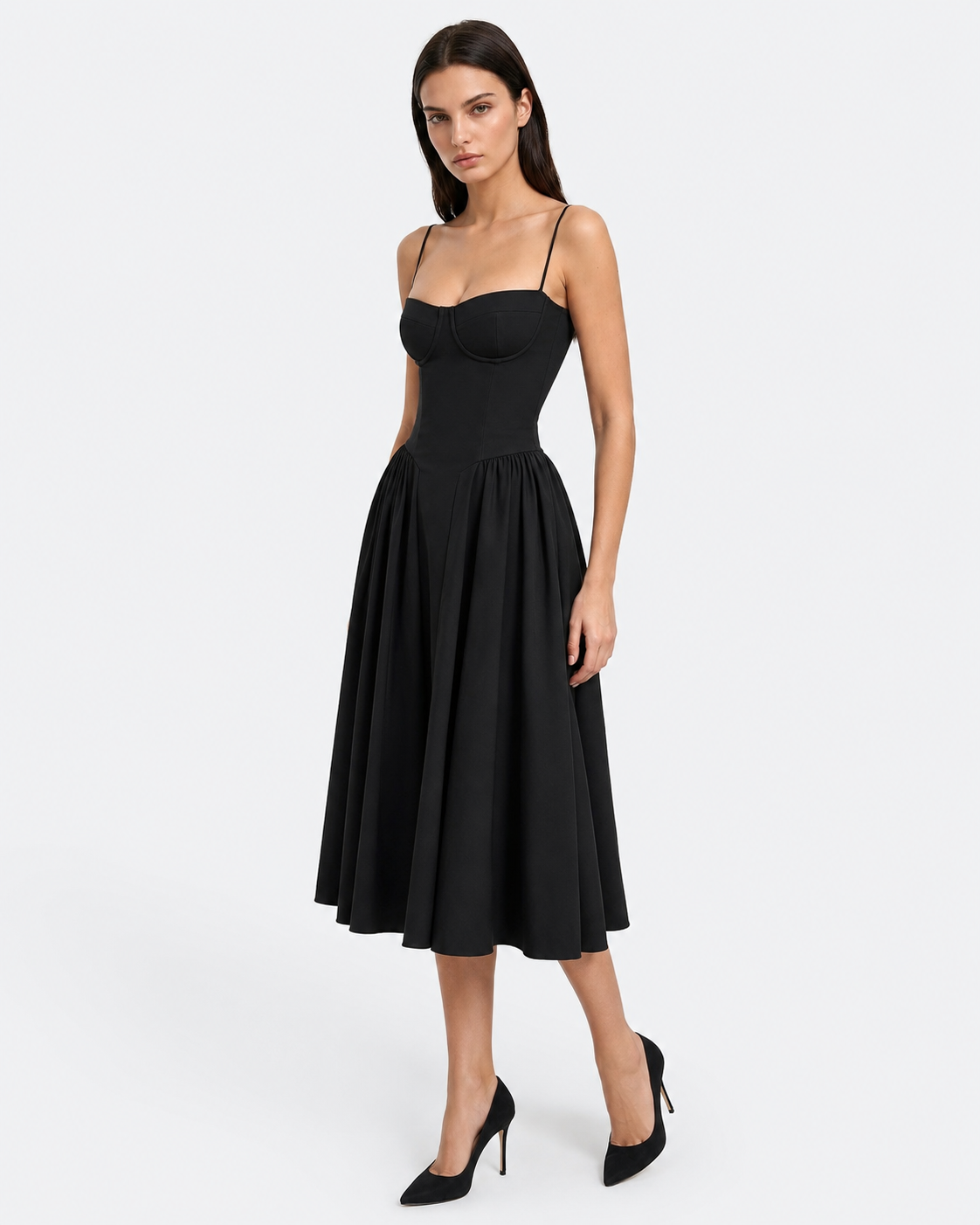 Slow Waltz Corset Midi Dress – 6