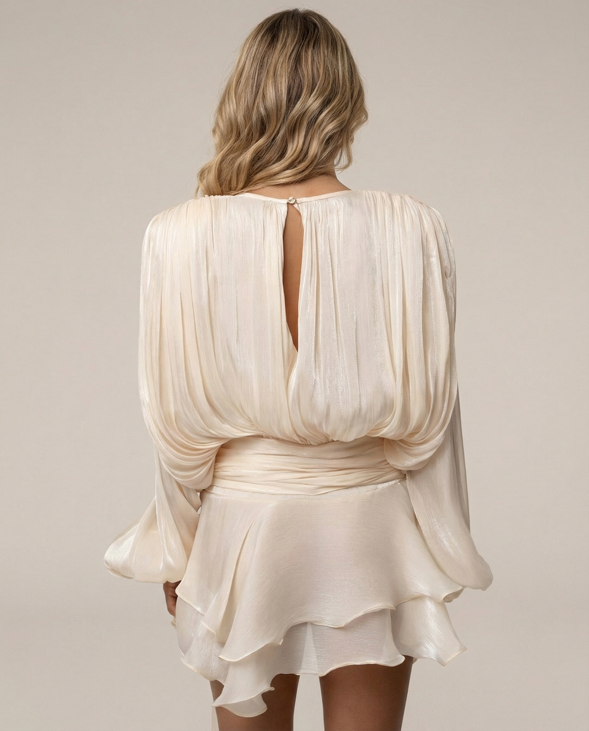 Ripple Effect Pleated Mini Dress – 3