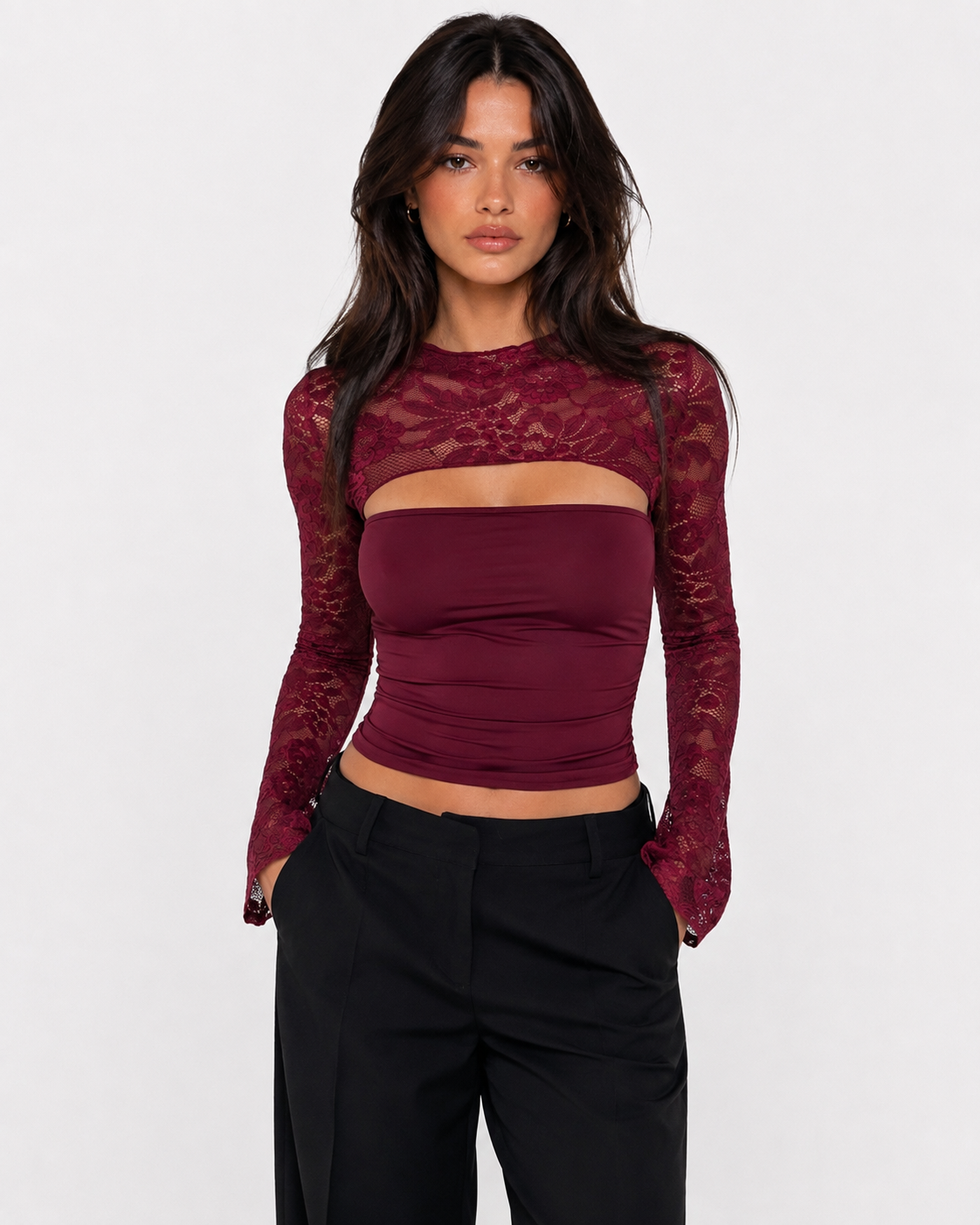 Rooftop Rendezvous Lace Top – 12