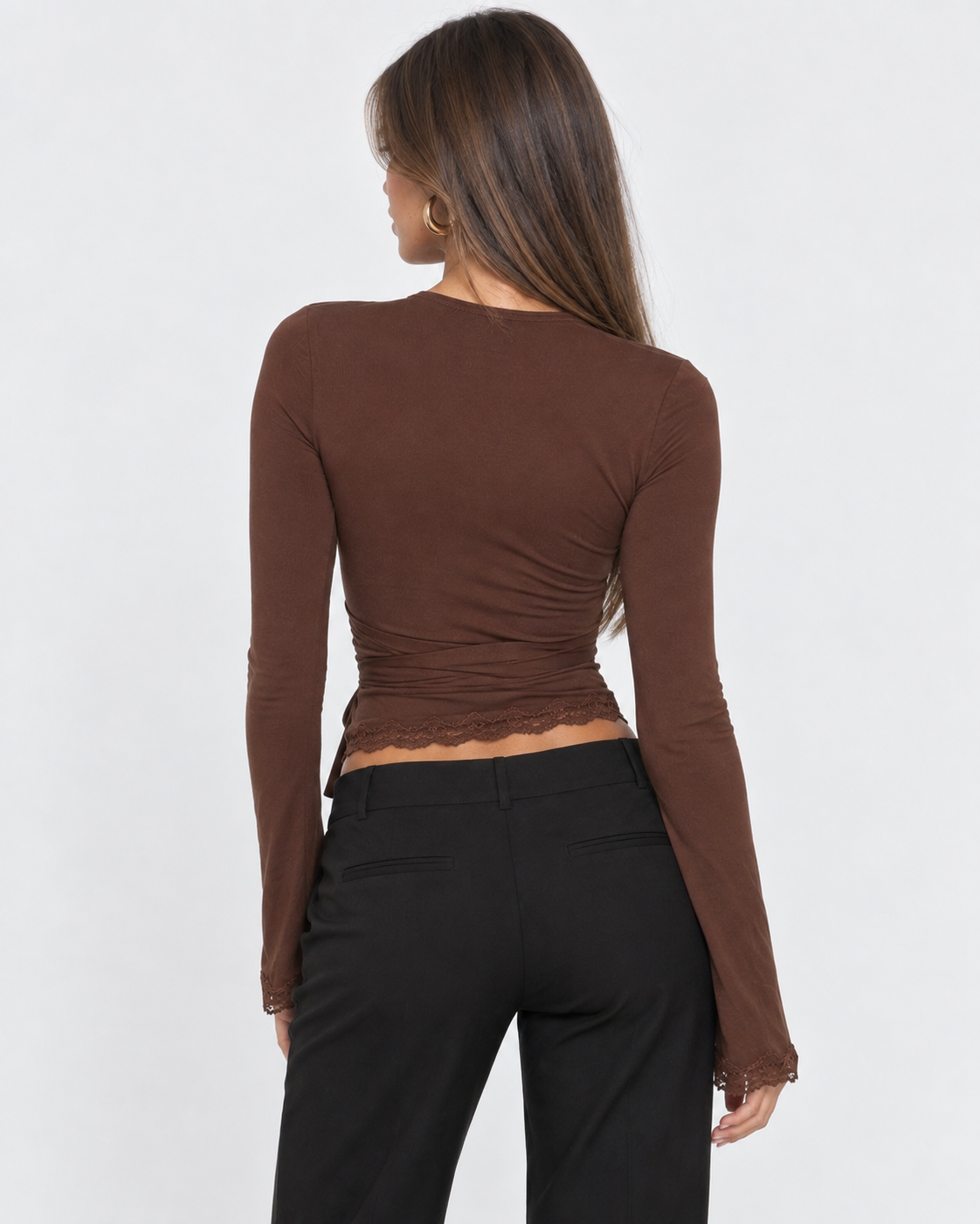 Close Call Lace Wrap Top – 14