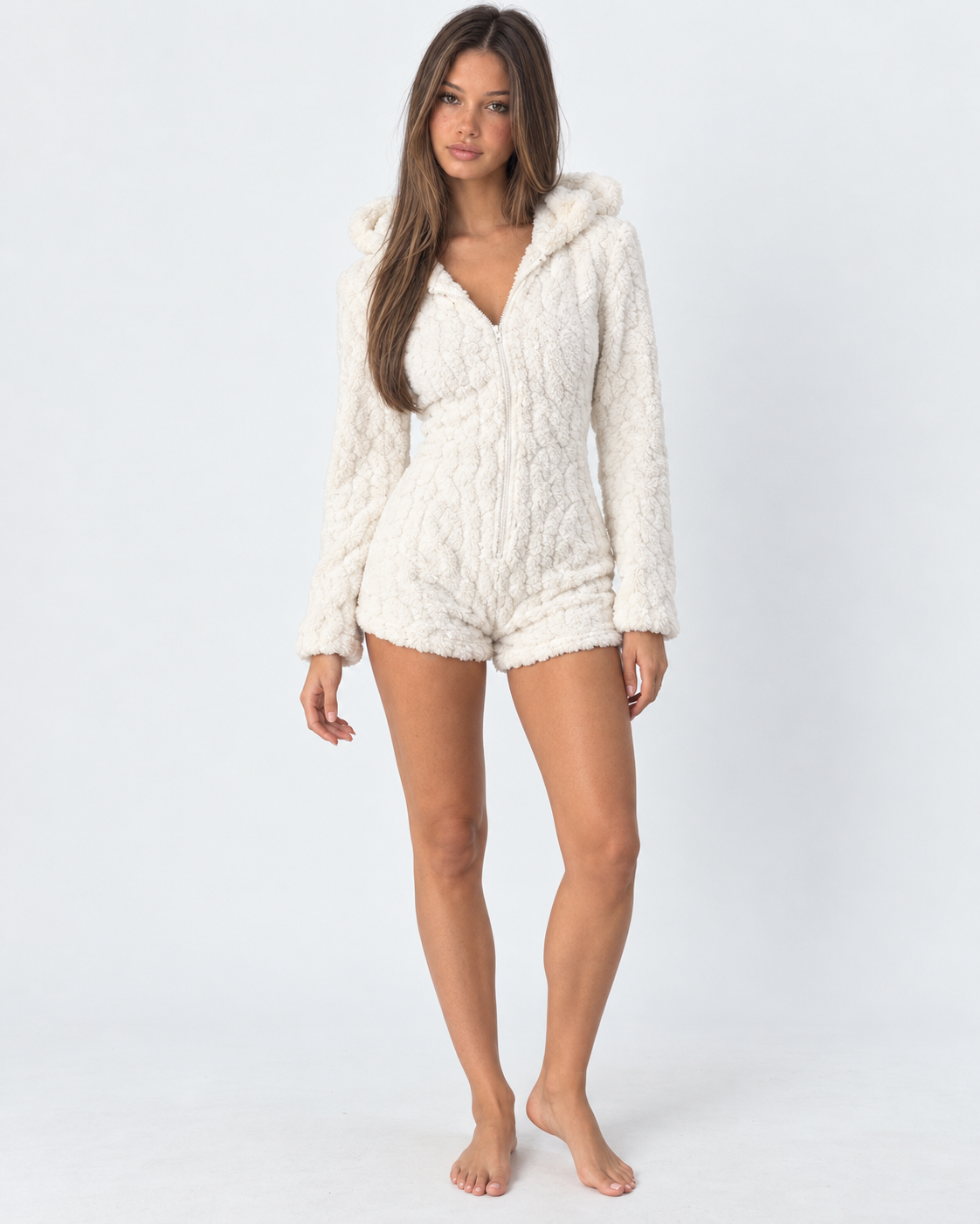 Cuddle Season Hooded Romper – 6