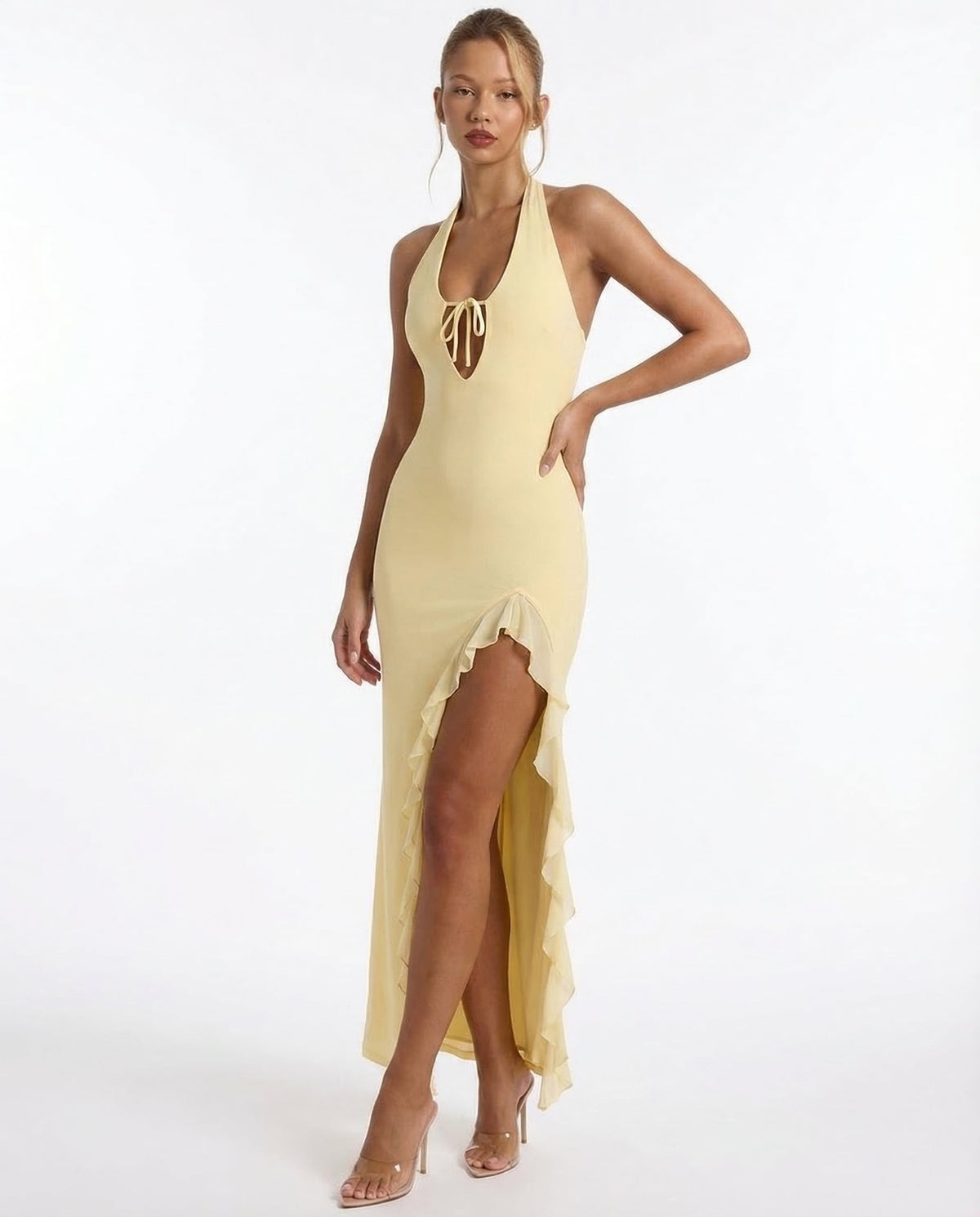 Sunset Sipper Backless Maxi Dress – 8