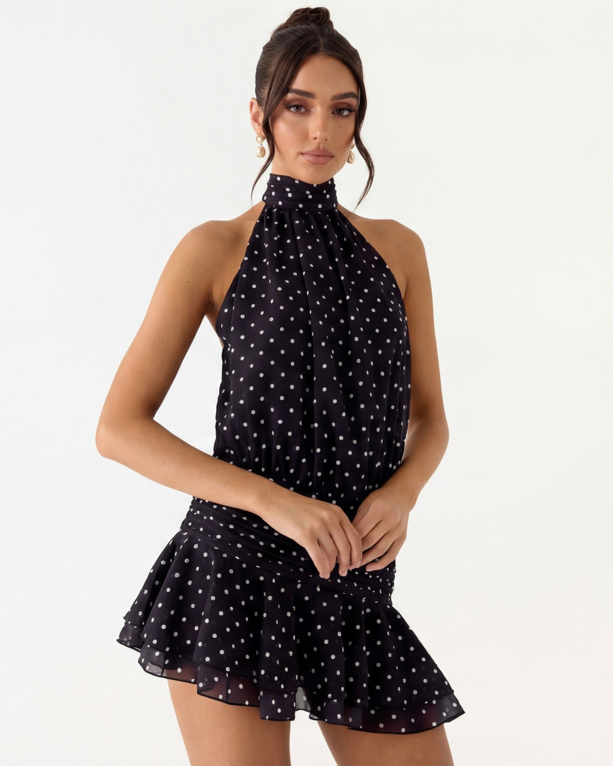 Swish Polka Dot Mini Dress – 7