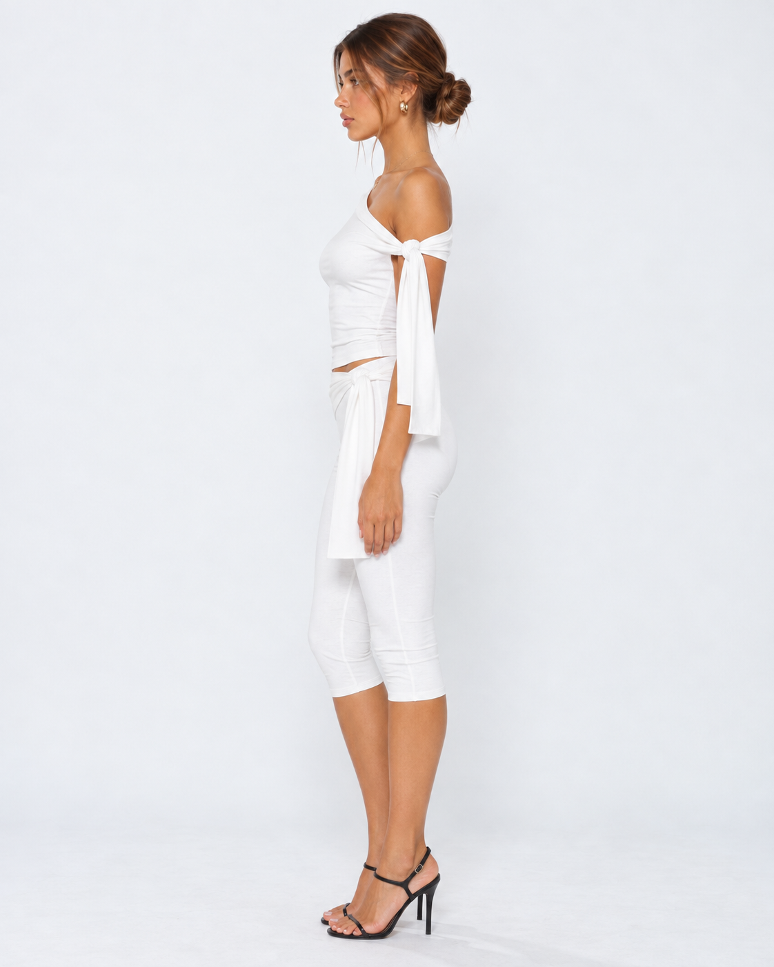 Drape Escape One-Shoulder Capri Set – 9