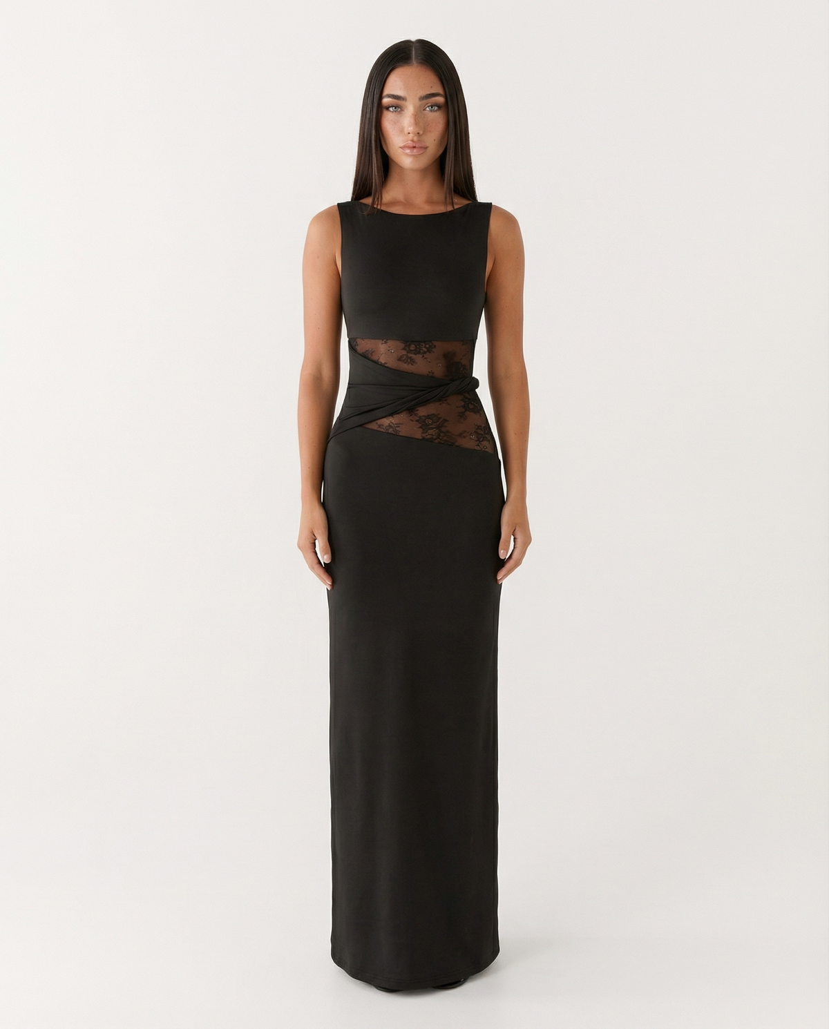 Hidden Agenda Lace Maxi Dress – 1