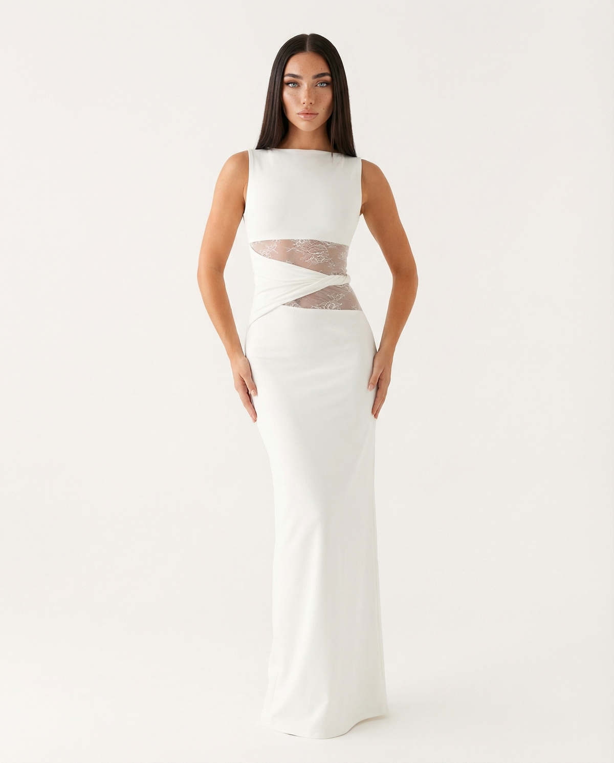 Hidden Agenda Lace Maxi Dress – 5