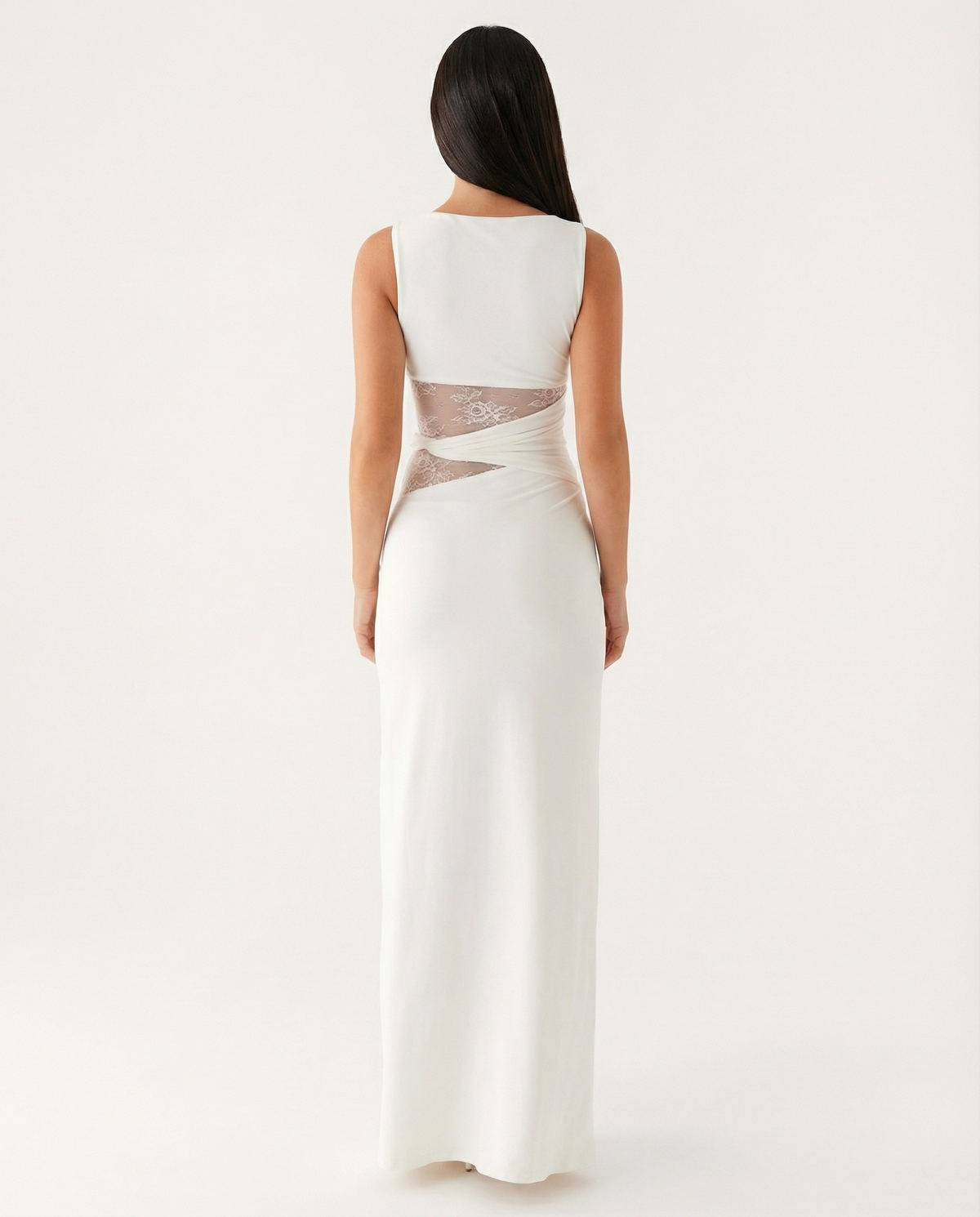 Hidden Agenda Lace Maxi Dress – 6
