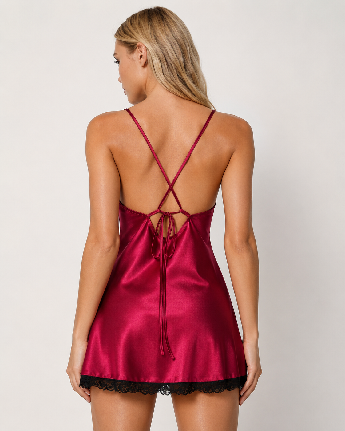 Getting Ready Satin Sleep Dress – 27