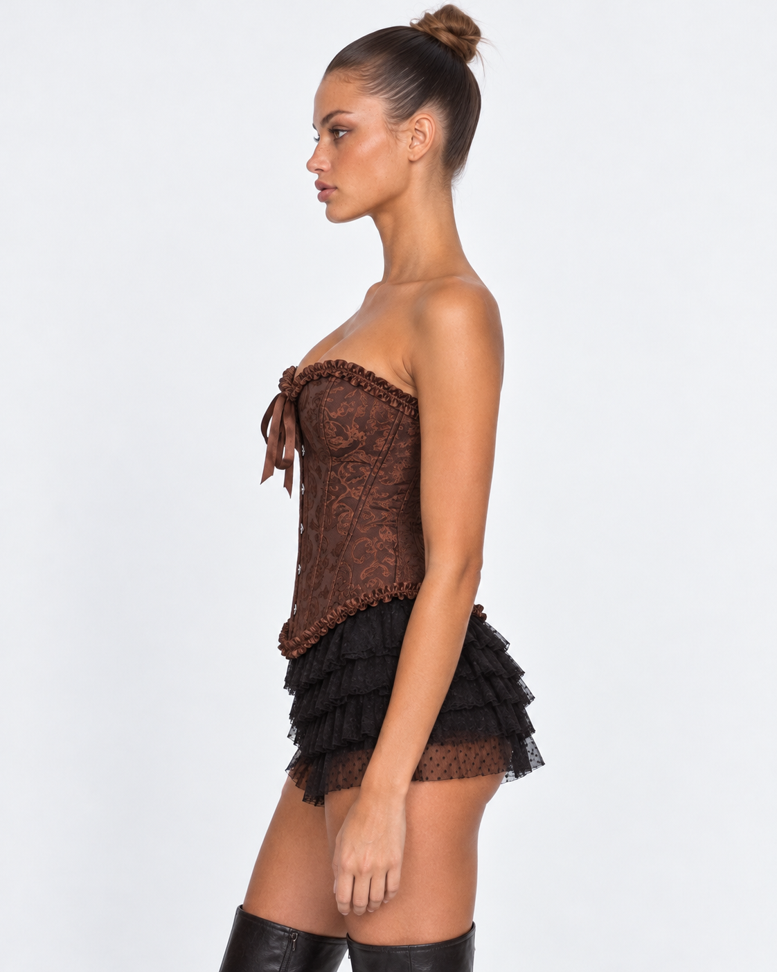 Hold Tight Jacquard Corset Top – 16