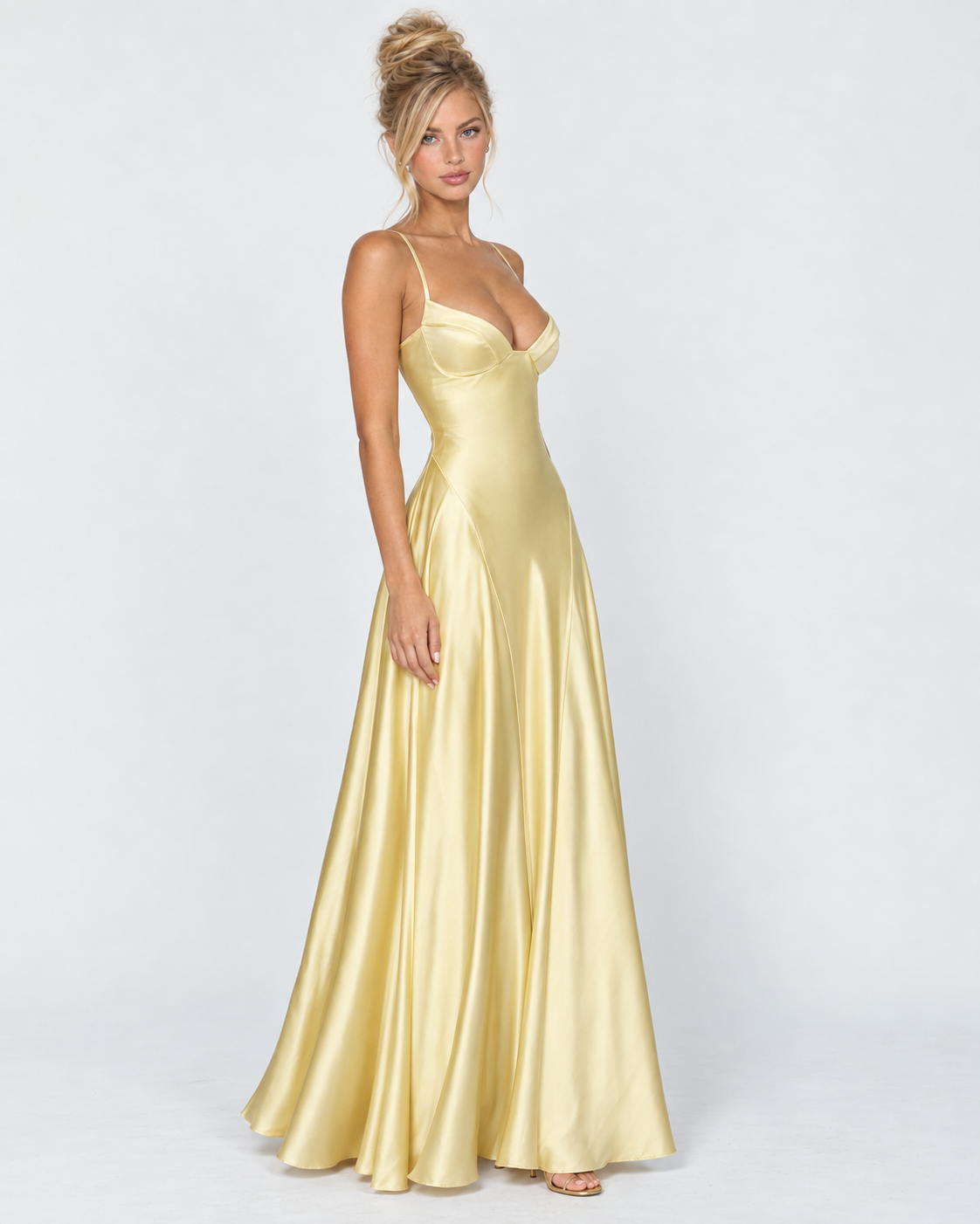 Open Bar Satin Maxi Dress – 25