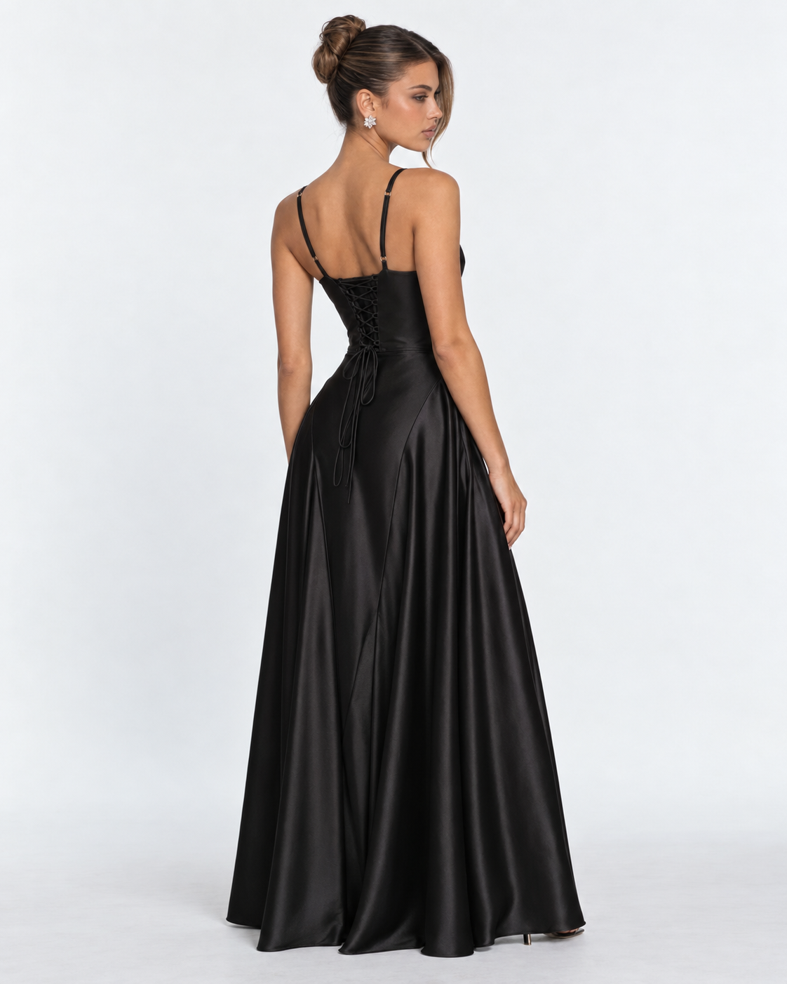 Open Bar Satin Maxi Dress – 31
