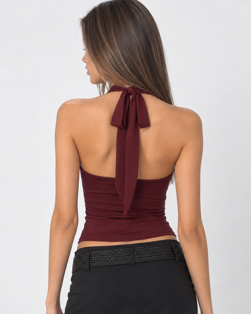 Look Back Lace Halter Top – 4