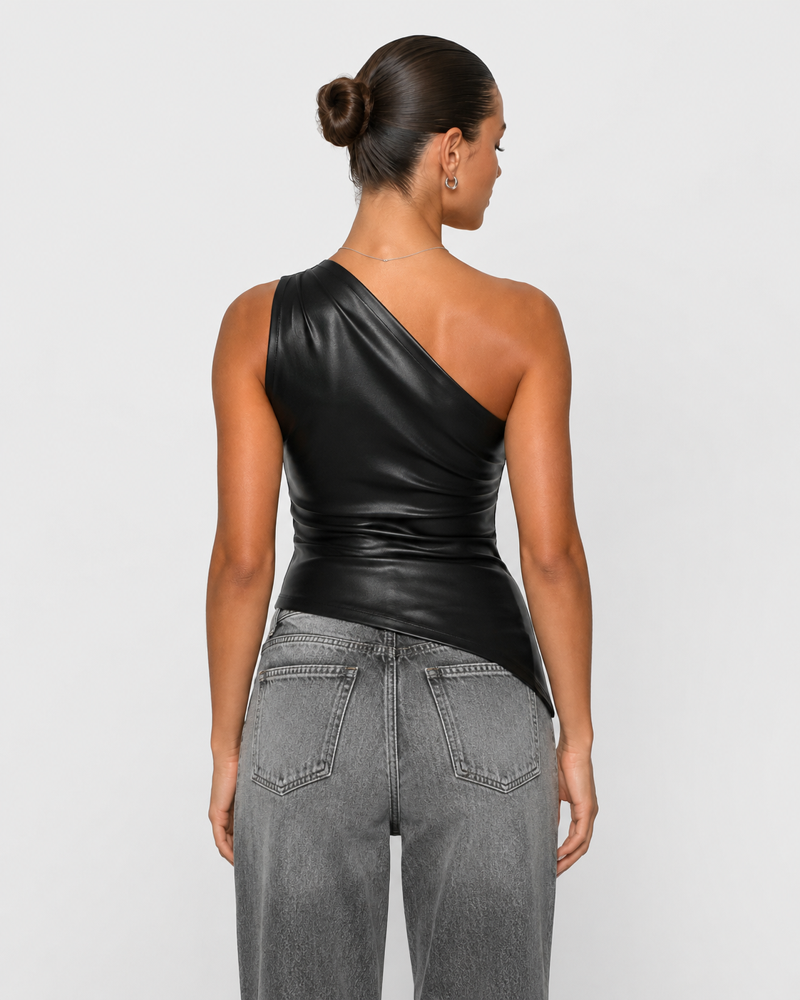 Sharp Edge Faux Leather Top – 7