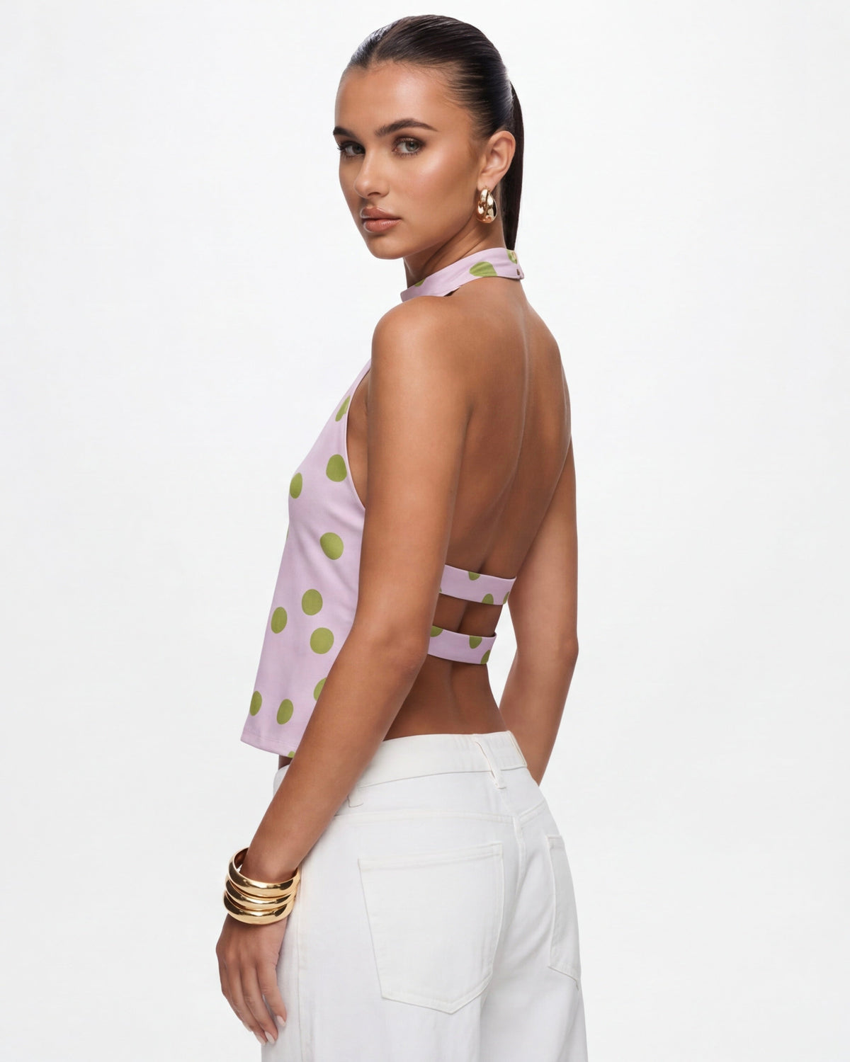 Spot Prize Polka Halter Top – 2