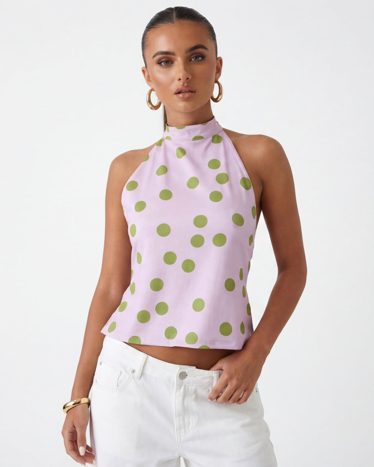 Spot Prize Polka Halter Top – 4