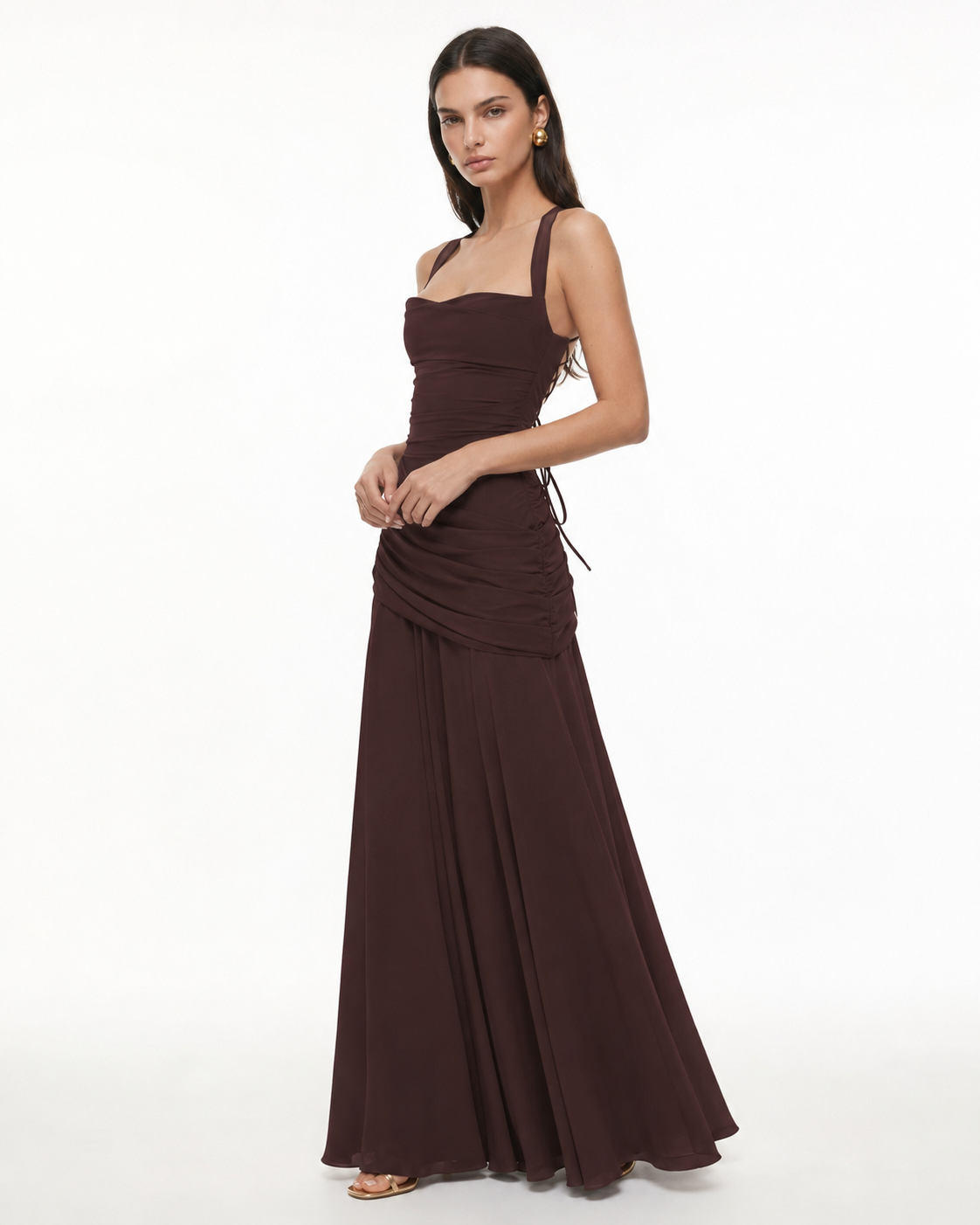 Guest List Square-Neck Maxi Dress – 14
