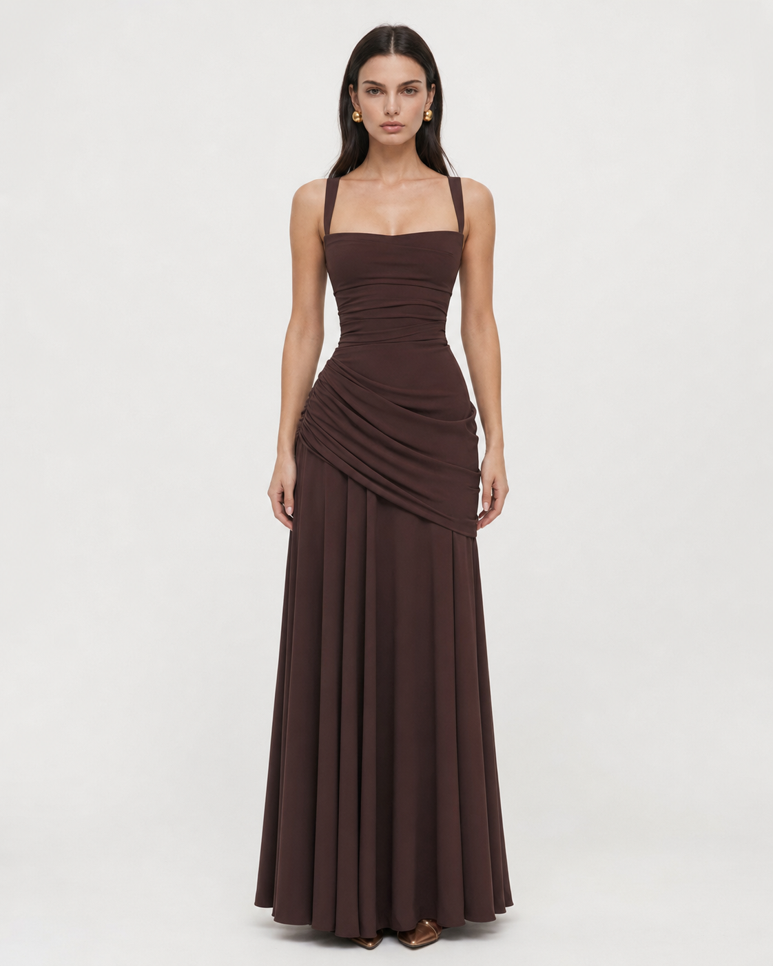 Guest List Square-Neck Maxi Dress – 16