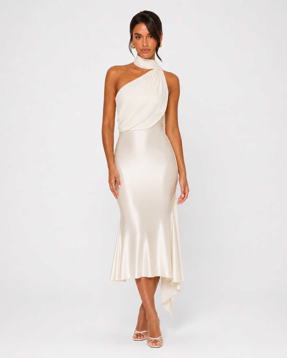 Fresh Start One-Shoulder Midi Dress – 10