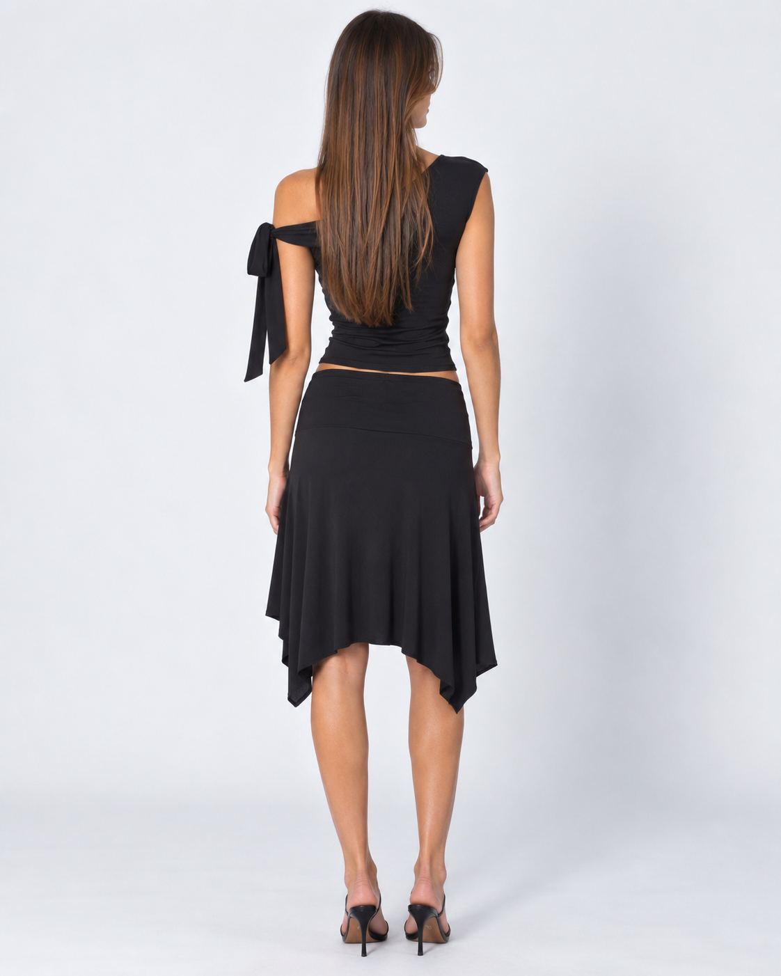 Getaway Glow One-Shoulder Skirt Set – 13