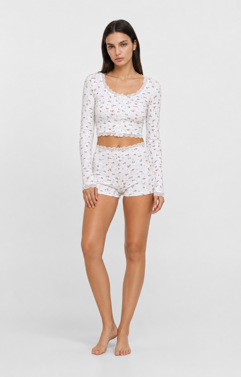 Bouquet Toss Ribbed Pyjama Set – 4