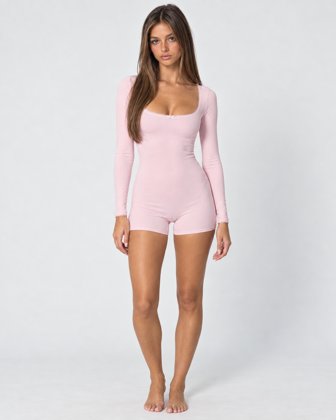 Tuck In Long Sleeve Romper – 12