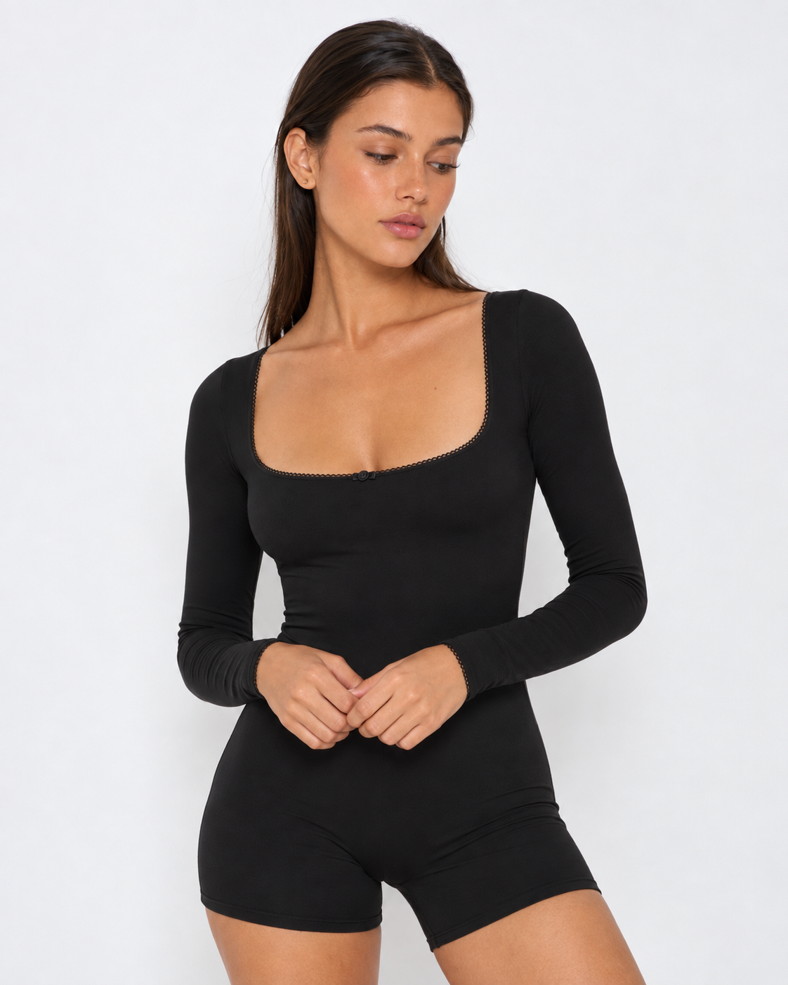 Tuck In Long Sleeve Romper – 19