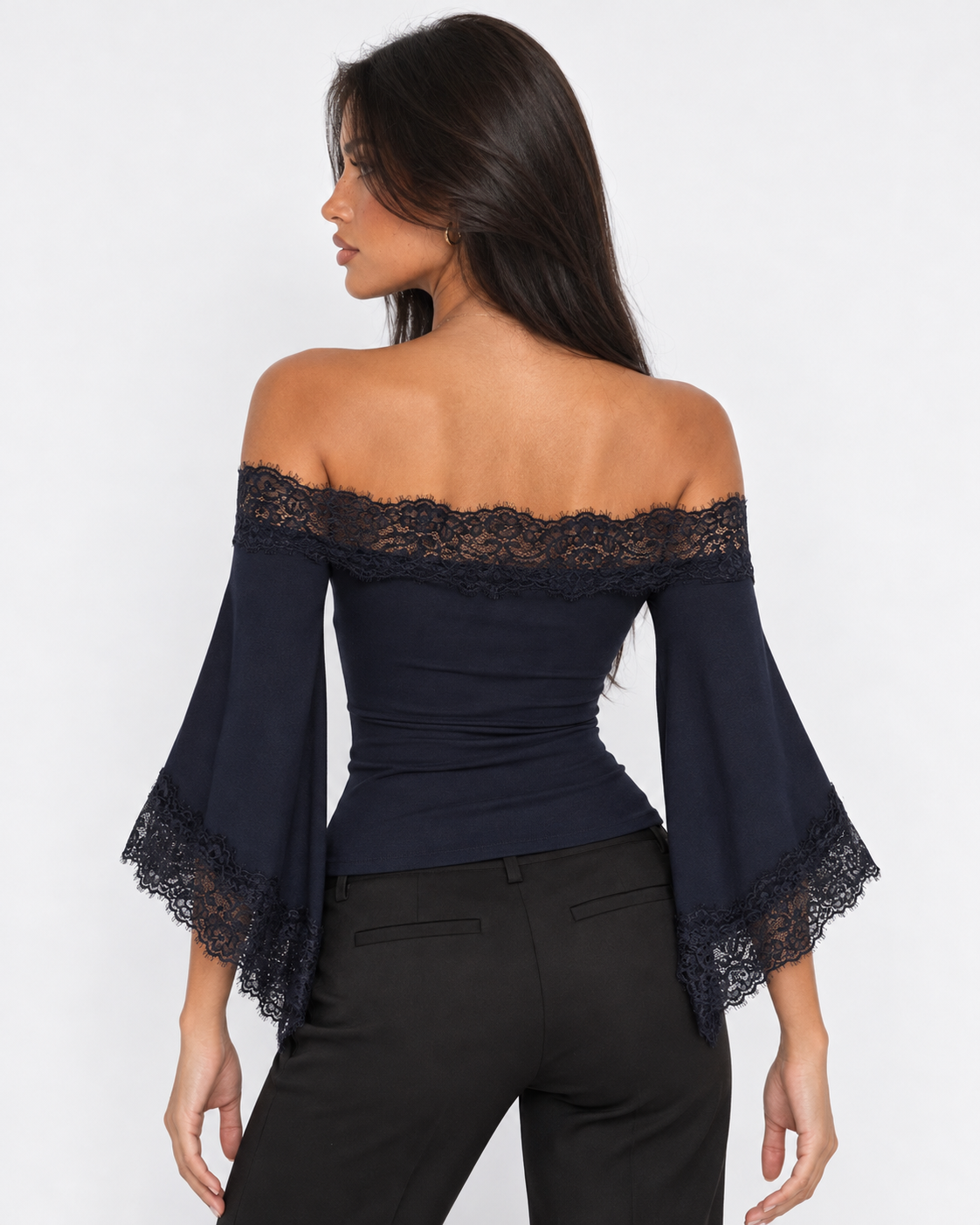 Flashback Lace Off-Shoulder Top – 6