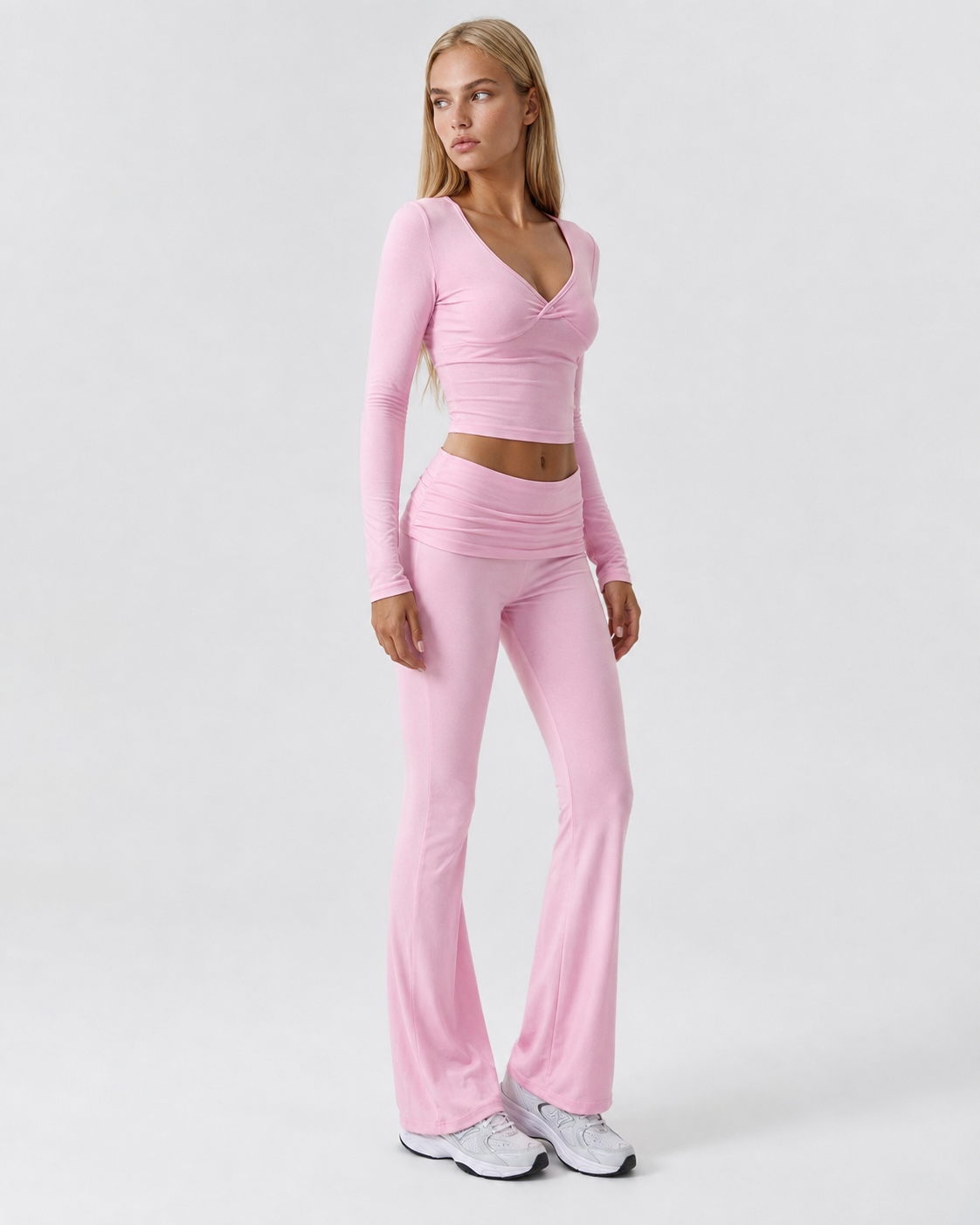 Twist Ending Flare Pants Set – 2