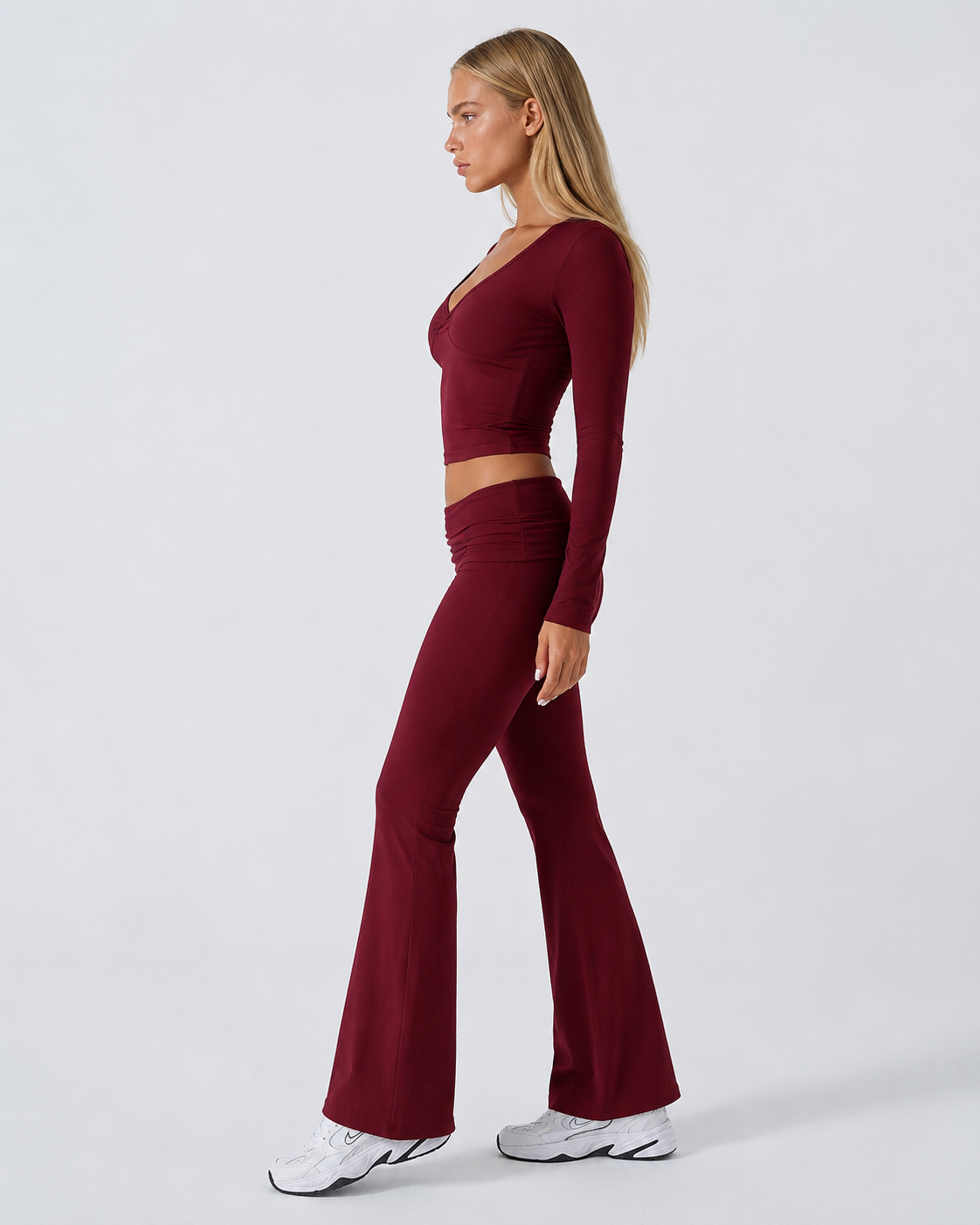 Twist Ending Flare Pants Set – 8