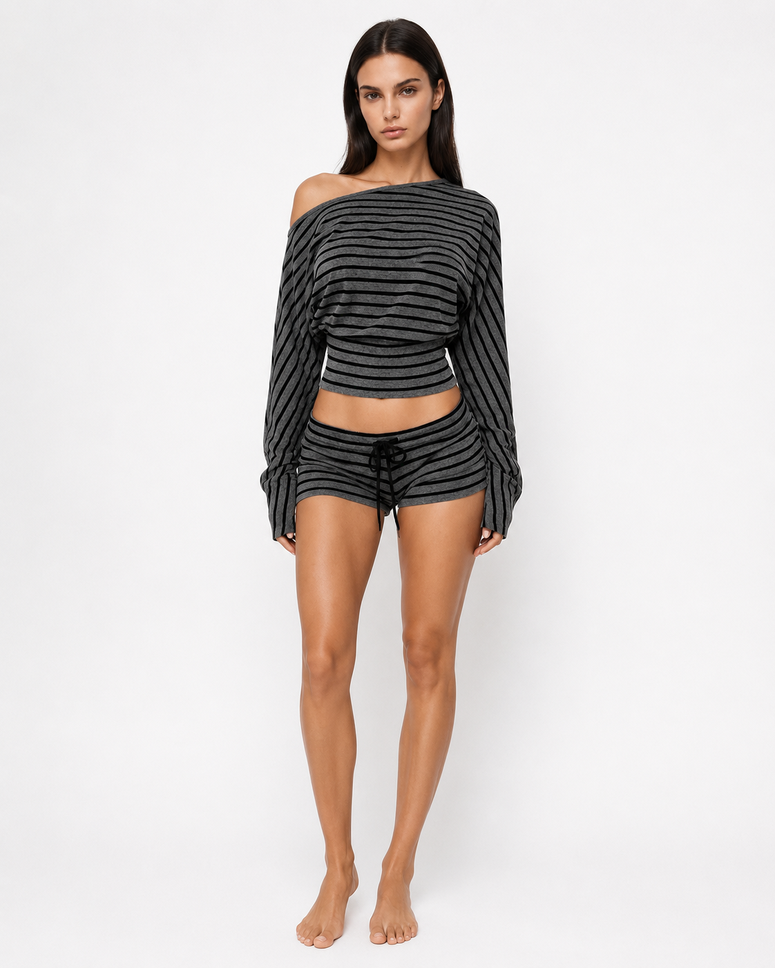 Drift Away Off-Shoulder Shorts Set – 5