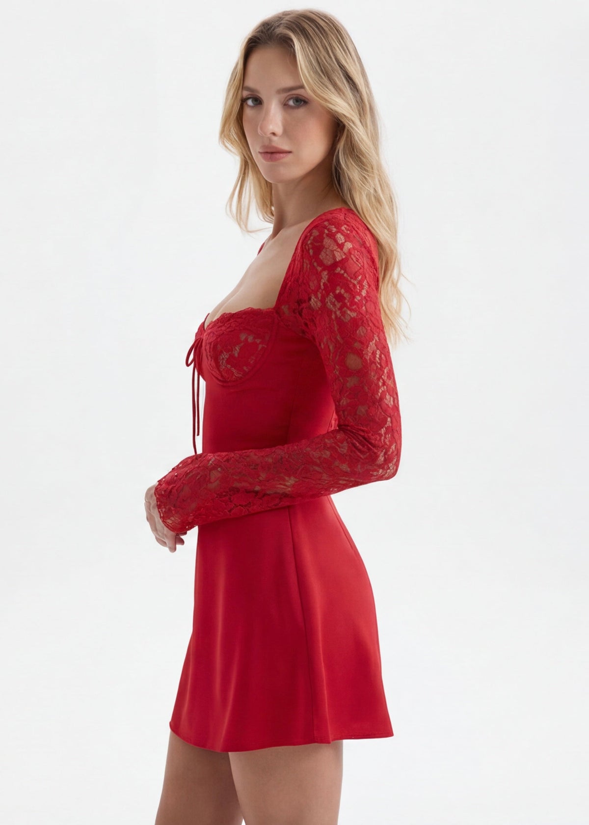 Charm Offensive Lace Mini Dress – 2