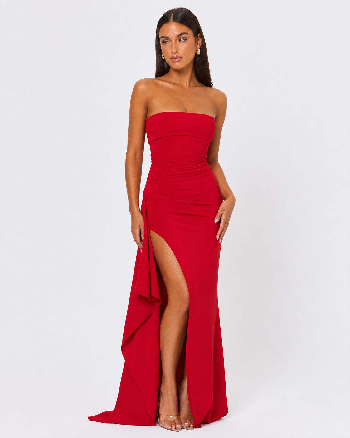 Leg Day Strapless Maxi Dress – 10