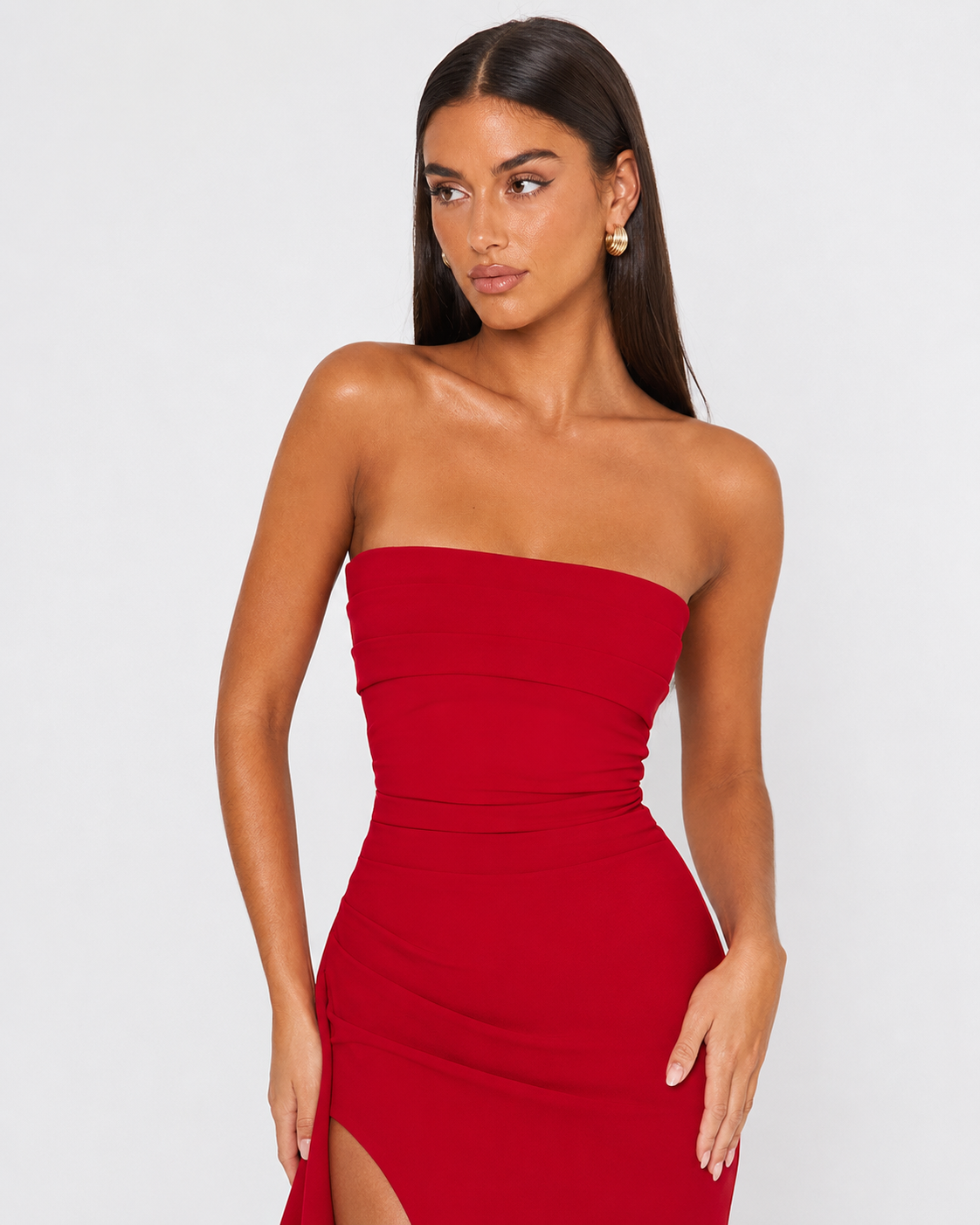Leg Day Strapless Maxi Dress – 12