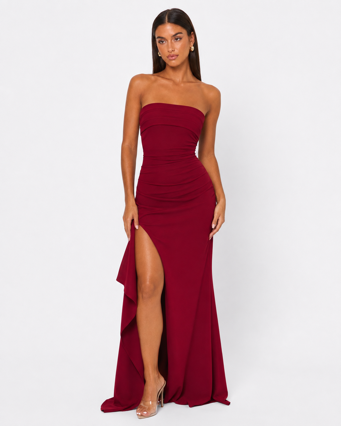 Leg Day Strapless Maxi Dress – 7