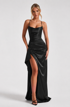 Last Call Satin Maxi Dress – 5