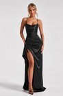 Last Call Satin Maxi Dress – 5