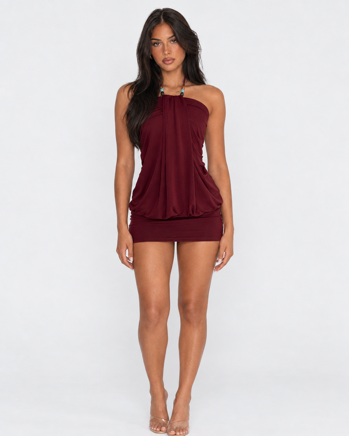 Beach Bar Beaded Mini Dress – 6