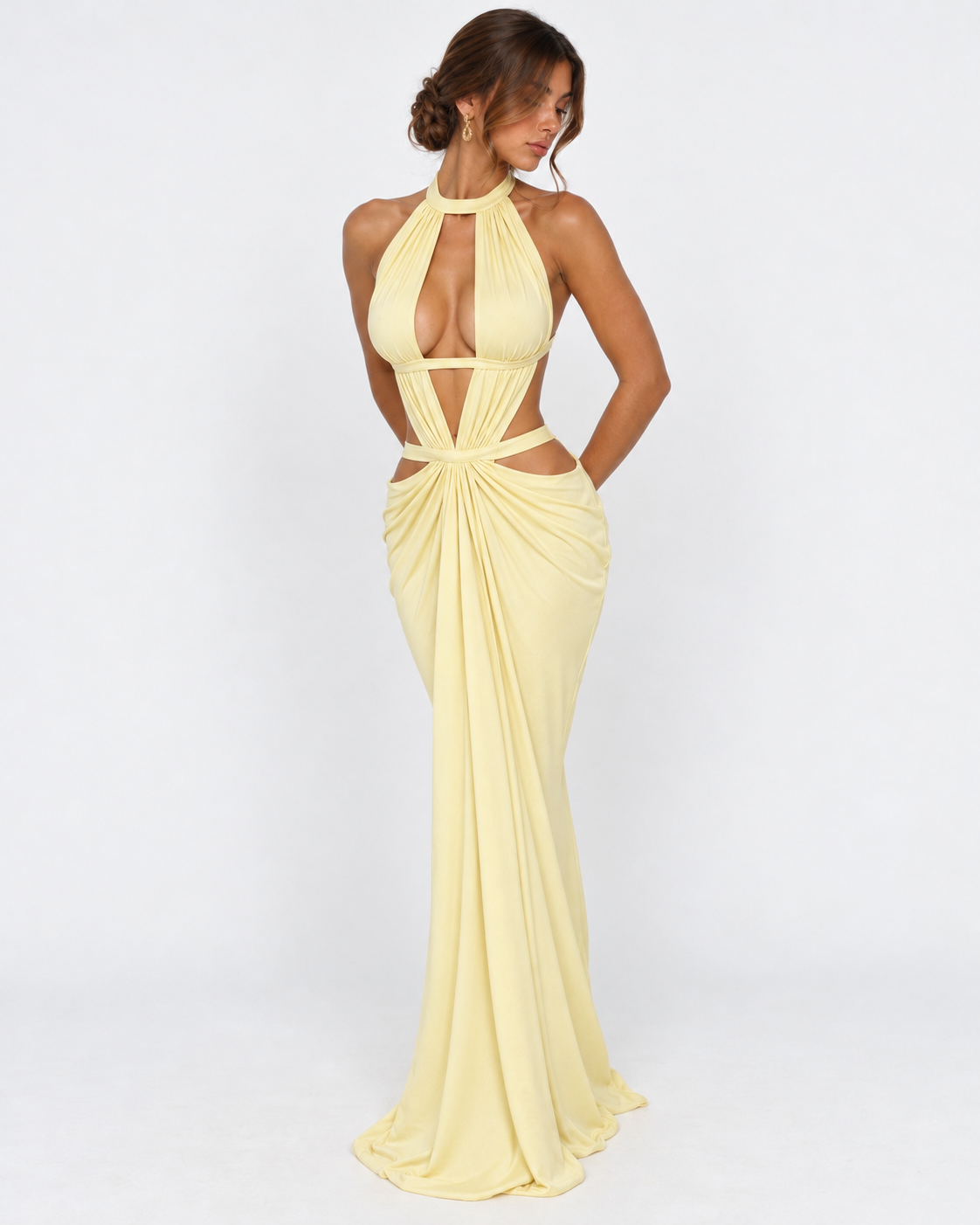 Cut Above Halter Maxi Dress – 12