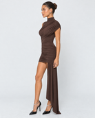 Curveball Ruched Mini Dress – 4