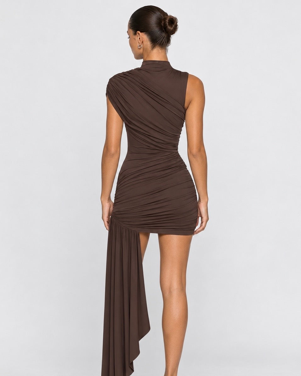 Curveball Ruched Mini Dress – 5
