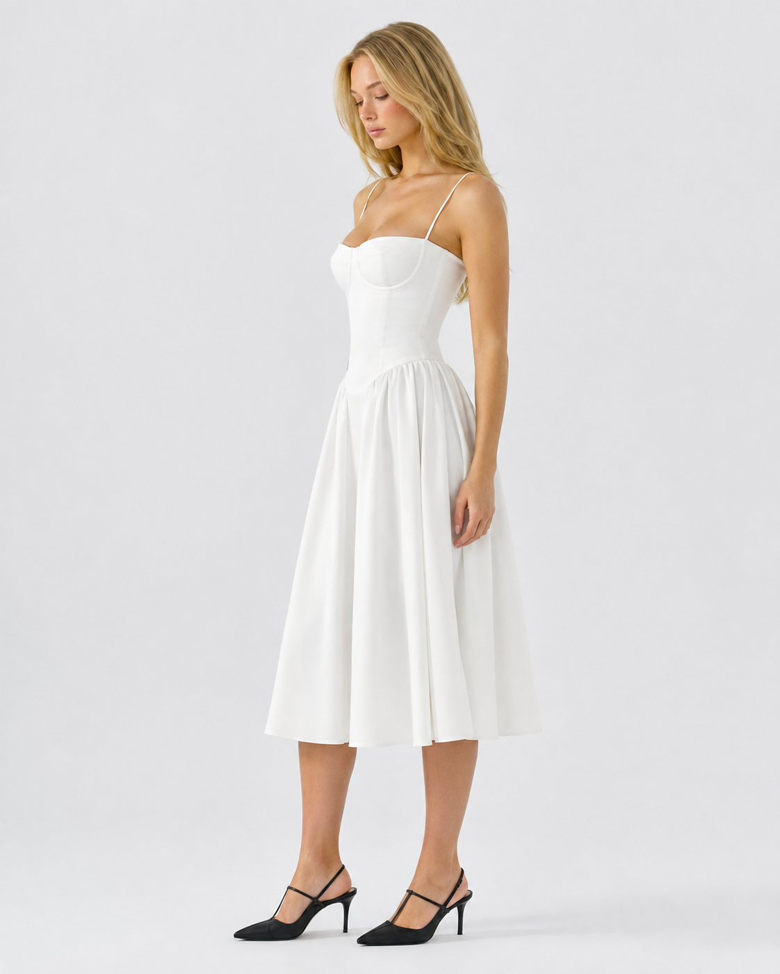 Slow Waltz Corset Midi Dress – 11