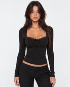 Hello Gorgeous Lace Neckline Top – 1