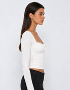 Hello Gorgeous Lace Neckline Top – 7
