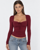 Hello Gorgeous Lace Neckline Top – 9