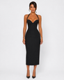 Eye Contact Halter Midi Dress – 6